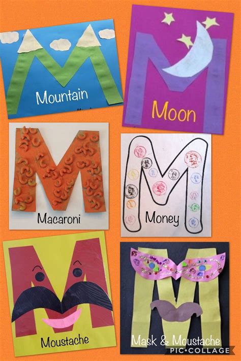 Letter M Crafts, Alphabet Preschool, Preschool Letter Crafts C42 Letter Matching Preschool ...