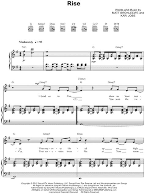 Hillsong "King of Majesty" Sheet Music in C Major - Download & Print - SKU: MN0050689