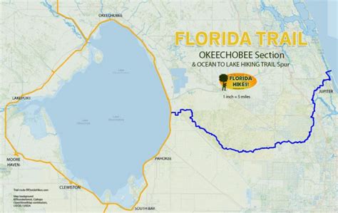 Florida Trail, Okeechobee Section | Florida Hikes! - Lake Okeechobee Florida Map | Printable Maps