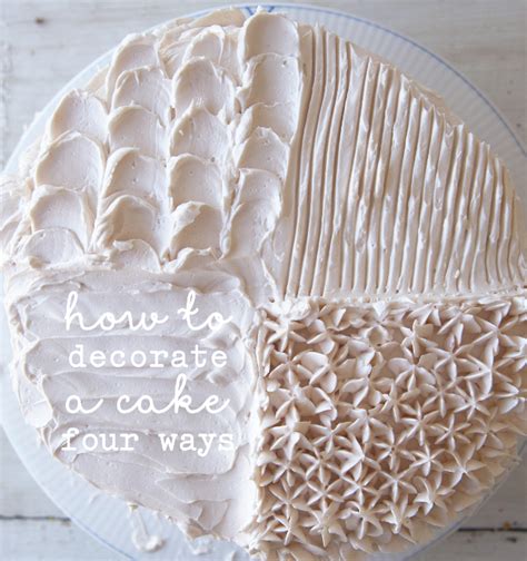 HOW TO DECORATE A CAKE FOUR WAYS - The Kitchy Kitchen