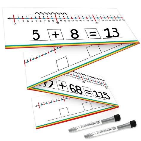 Buy 0-120 Dry Erase Number Line Board,Addition & Subtraction Game,Desk Whiteboard Number Chart ...