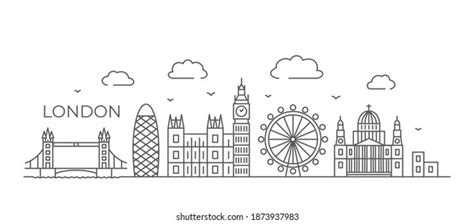 London Skyline Drawing