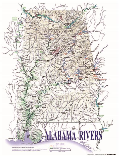 Detailed Alabama River Map