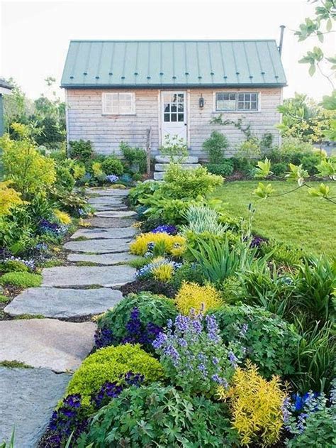 Impressive 36 Stunning Front Yard Cottage Garden Landscaping Ideas ...