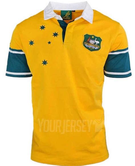 Superb Australia retro rugby jersey WC 1999