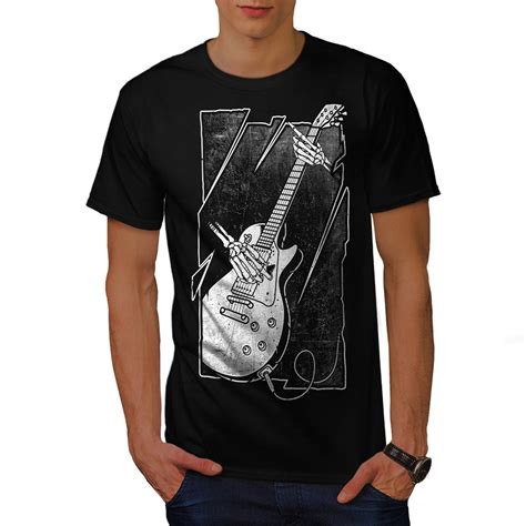 Wellcoda Skull Music Bass Guitar Mens T-shirt, Graphic Design Printed Tee | eBay