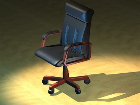 Red Wood Swivel Chair Free 3d Model - .Max, .Vray - Open3dModel