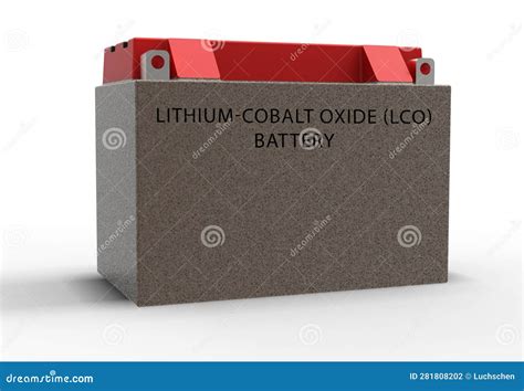 Lithium-cobalt Oxide (LCO) Battery LCO Batteries are a Type of R. Stock ...