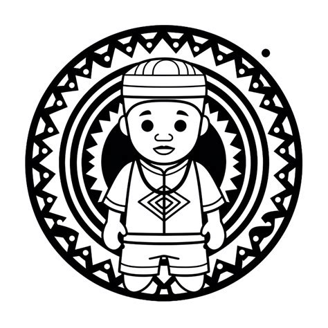 Nigerian Symbols Coloring Page - Coloring Page