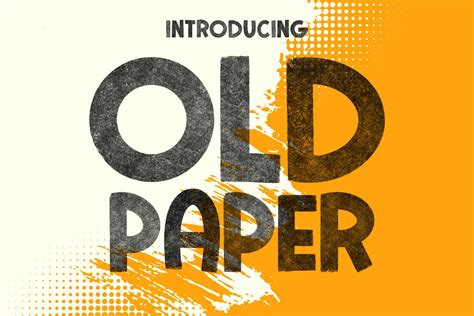 Old Paper Font by Fox7 · Creative Fabrica