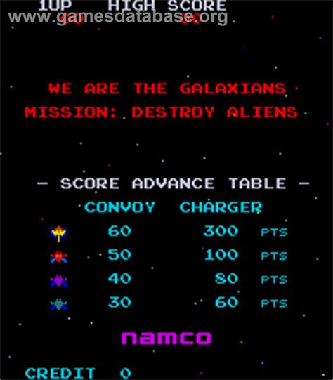 Galaxian - Arcade - Artwork - Title Screen