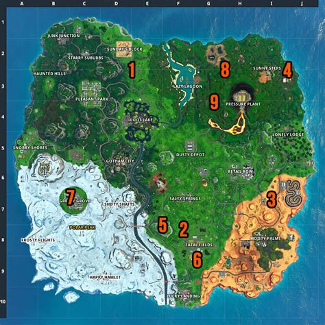 Fortnite hidden battle stars: Where to find all of the Season 10 hidden ...