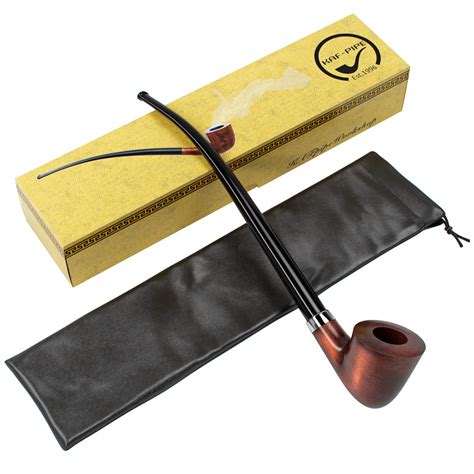 Churchwarden Pipe for Smoking Tobacco Handmade From Pear Wood With Long ...