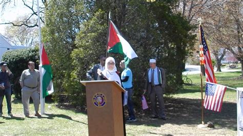 Raising the Palestinian Flag at Clifton City Hall Part 1/3 - YouTube