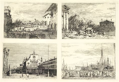 GIOVANNI ANTONIO CANAL, CALLED CANALETTO | VEDUTE: FOUR VIEWS (BROMBERG 20, 24, 26, 30) | Prints ...