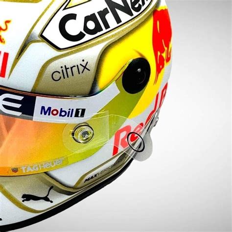 1:2 SCALE F1 HELMET Max Verstappen Visor Tear Off x 2 Accessory ‘21 Onwards