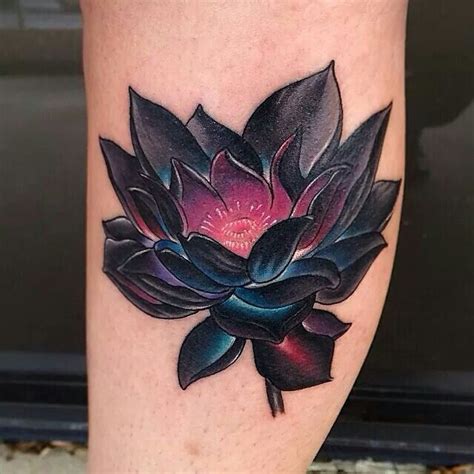 Love the contrast Black Lotus Tattoo, Lotus Tattoo Design, Flower Tattoo Designs, Tattoo Flowers ...