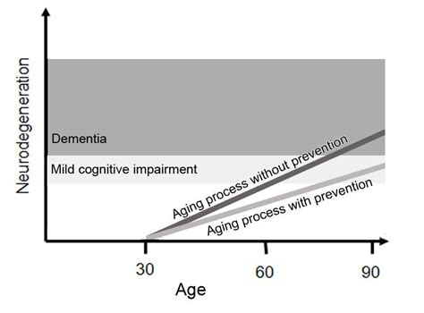 Schematic account of the effect of prevention on neurodegeneration and... | Download Scientific ...