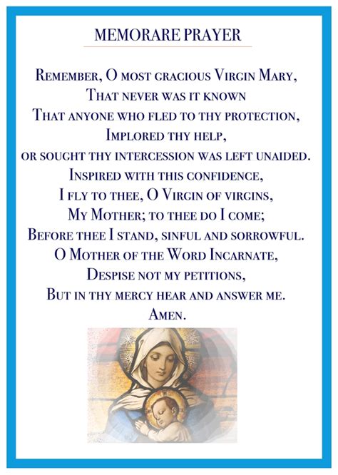 The Memorare – The Immaculata Project