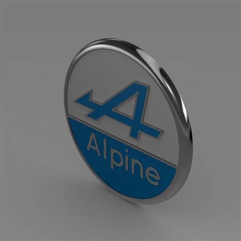 Alpine logo 3D Model - FlatPyramid