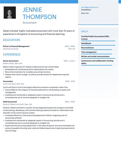 Stanford Resume Template Word