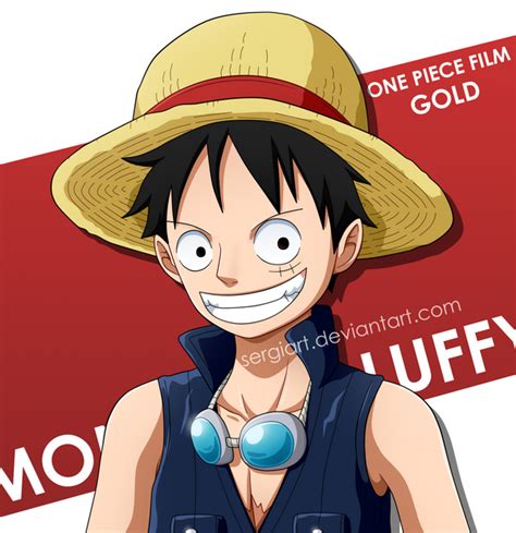 One Piece Film Gold - Luffy by SergiART on DeviantArt