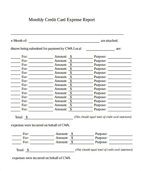 17+ Simple Expense Report Template | DocTemplates