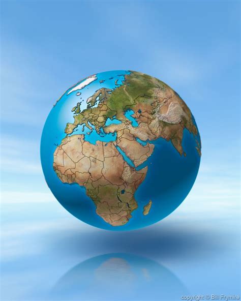 World Globe, Showing Africa and Europe