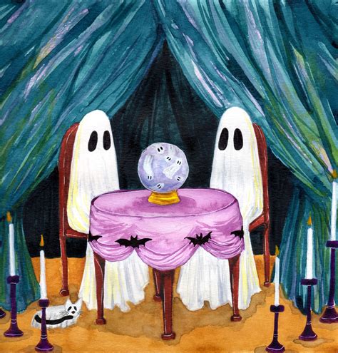 Psychic Ghosts - Painting by Flukelady | Prints Available