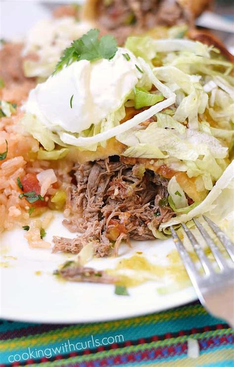 Shredded Beef Chimichangas - Cooking with Curls