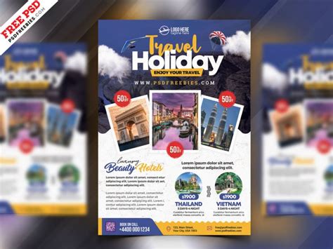 Tour Travel Flyer PSD Template | PSDFreebies.com