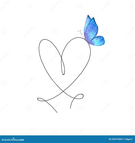 Watercolor Butterfly Drawing Papilio Ulysses Isolated On White Background Stock Image ...