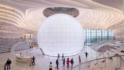 New library in Tianjin, China, looks out of this world | CNN Travel