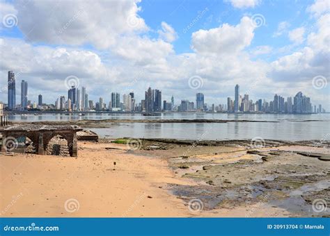 Panama City skyline stock photo. Image of city, tide - 20913704