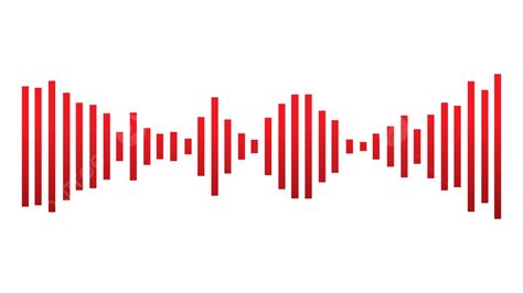 Sound Wave Frequency Vector Hd PNG Images, Sound Wave Red Vector, Sound ...