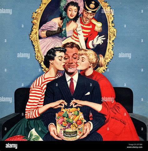 1950s UK Mackintosh's Quality Street Magazine Plate Stock Photo - Alamy