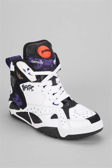 Reebok Blacktop Battleground High-Top Sneaker in White for Men - Lyst