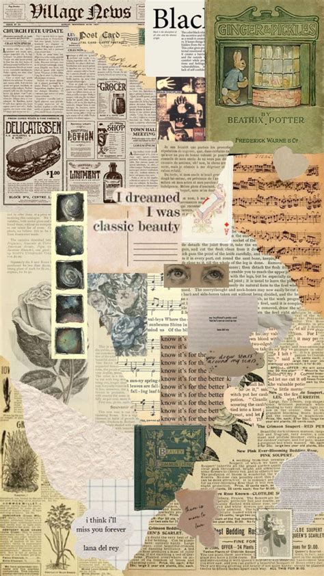 Vintage Newspaper Collage