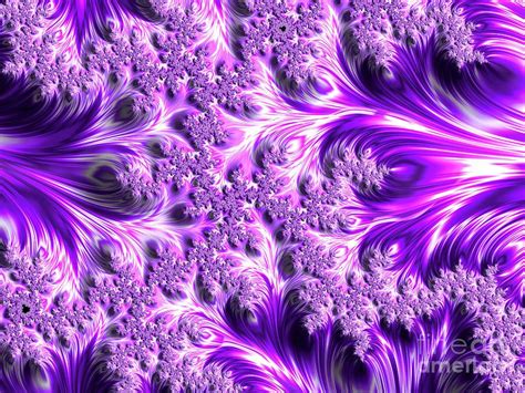 Fractals Digital Art - Purple Waves by Elisabeth Lucas | Fractal art, Fractals, Digital artwork