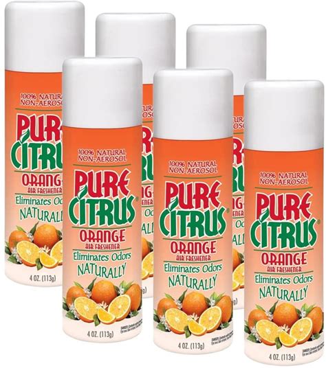 Pure Citrus Spray 4 Oz. Car Air Freshener, Orange (6 Pack) - Walmart.com