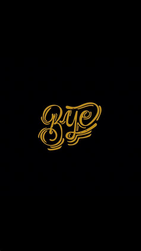 "Bye" logo design by @haileejacks || small business