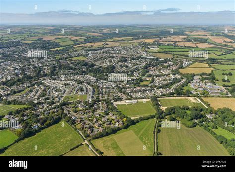 Aerial photograph Truro Cornwall Stock Photo - Alamy