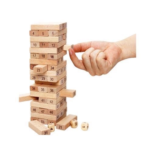 Jenga Wooden Game – 54 Pieces – Sportsworld Nigeria