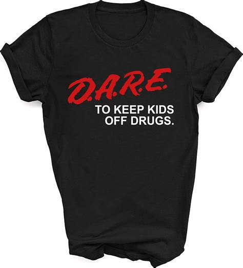 Amazon.com: Dare Shirt - Retro D.A.R.E. Shirt - 90s Vintage Style Dare t Shirt: Clothing