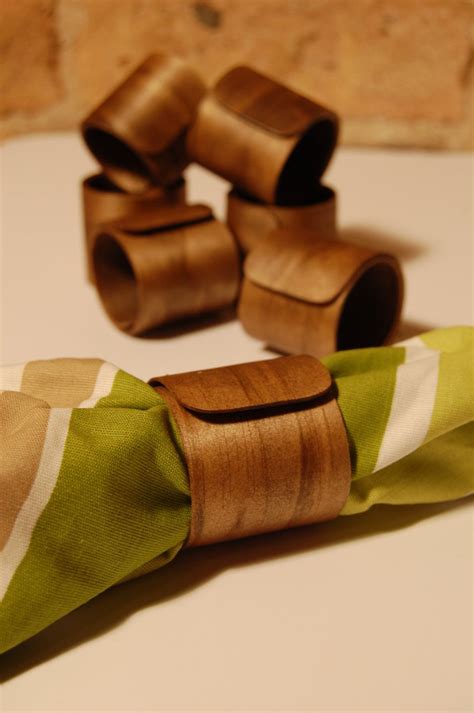 Wood Napkin Ring - Wrap | How to bend wood, Small wood projects, Steam ...