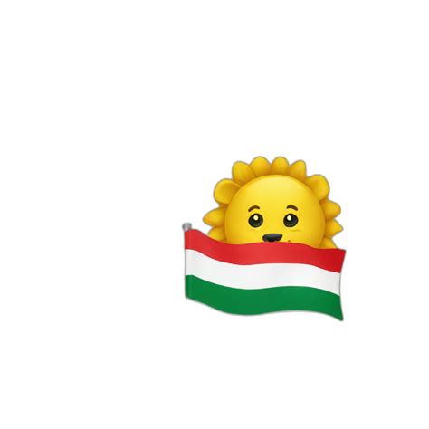 iran flag sun and lion | AI Emoji Generator