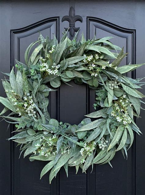 Modern Rustic Decor | Bayleaf Wreath - TwoInspireYou