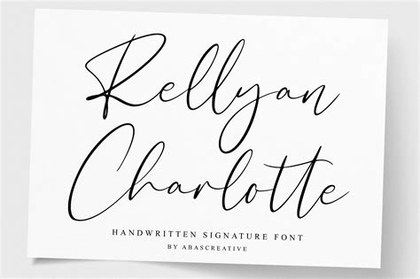 Rellyan Charlotte Handwritten Signature Font - All Free Fonts