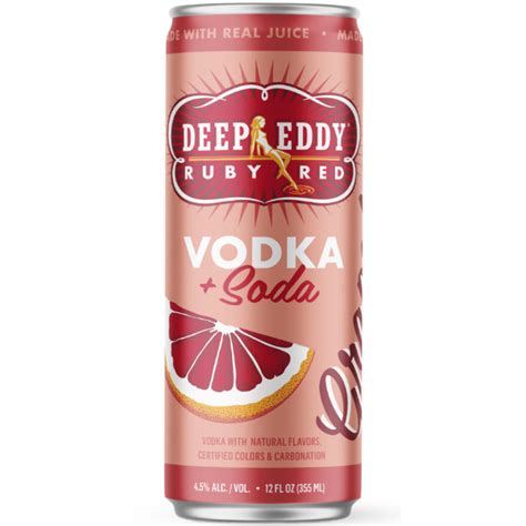 Buy Deep Eddy Ruby Red Vodka + Soda Online - Notable Distinction