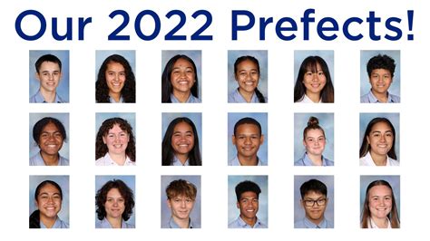 Congratulations to Our 2022 Prefects!